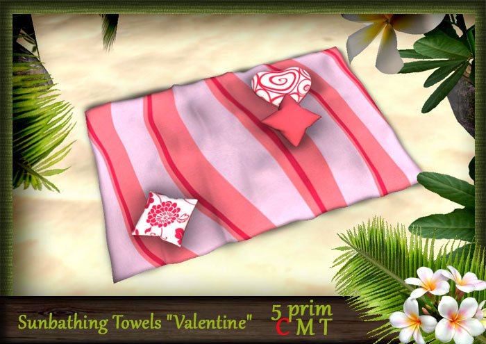 Promo!Sunbathing Towels "Valentine"