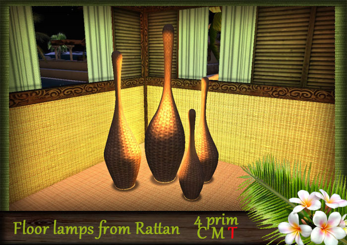 Floor lamps from Rattan