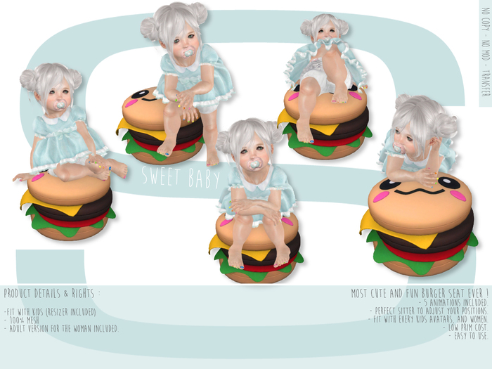 Sweet Baby - Burger Seat [5 Animations]