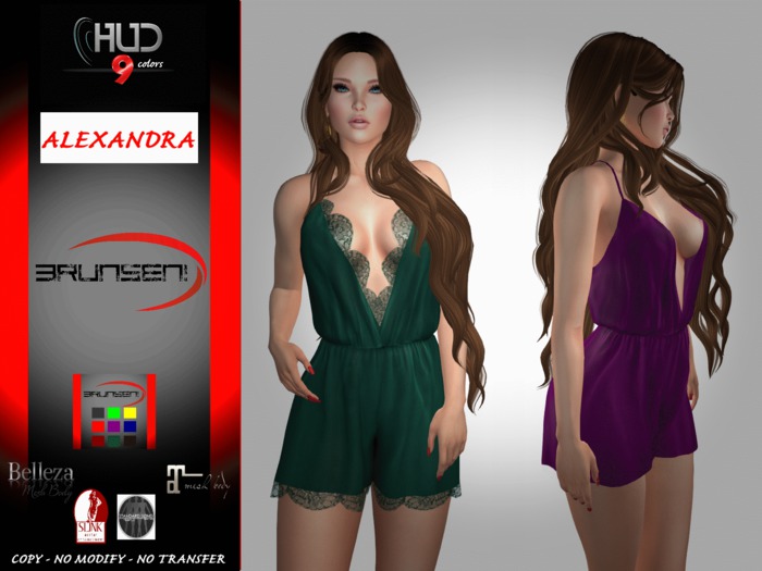 Brunsen! Mesh Lingerie Alexandra xHUD 9 Colors