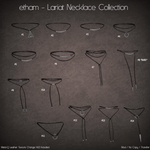 etham - Lariat Necklace # 8 *RARE*