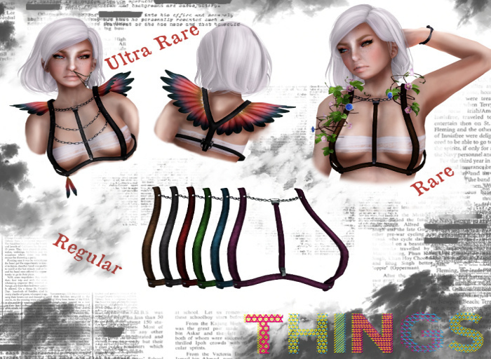 .Things. - Daybreak Harness black * Flowers RARE