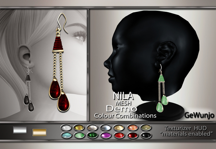 GeWunjo : NILA earrings DEMO