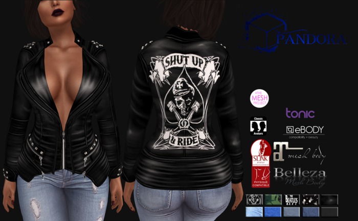 :: PD :: Jacket FF  HUD 10 Colores  ::MESH::
