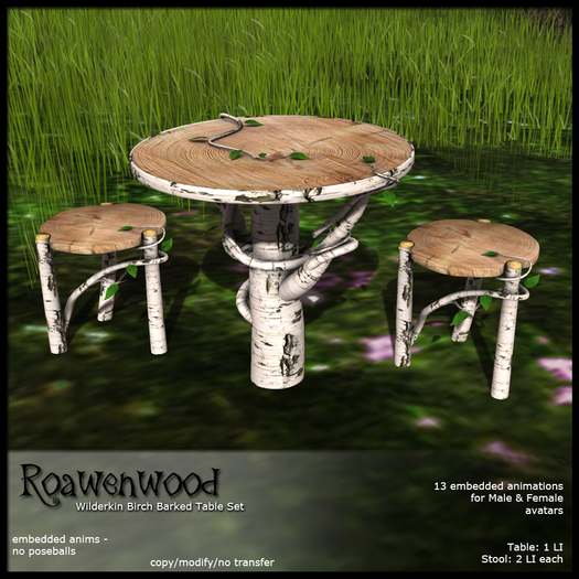 {RW} Wilderkin Table Set - Birch Bark