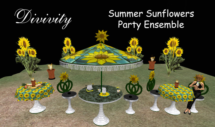 Divivity Summer Sunflowers Party Ensemble