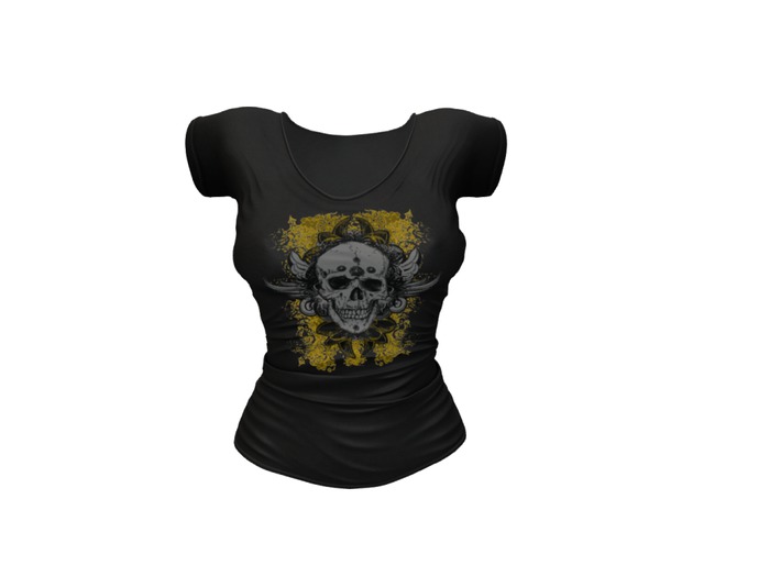 REVOLUTION - Ladies' Grunge Skull Tees (BOXED)