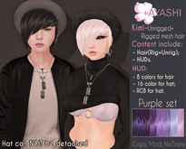 [^.^Ayashi^.^] Kimi hair-Purple set