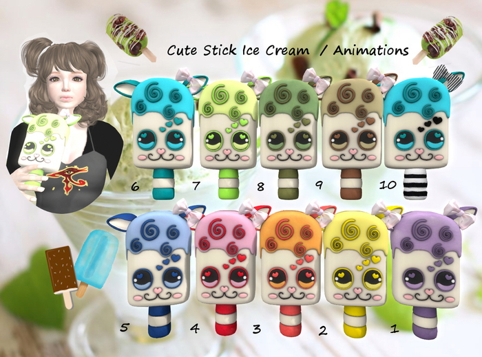 Cute Stick Ice Cream No.4 Box