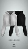 -Pixicat- Hoodie Cropped (Dark)