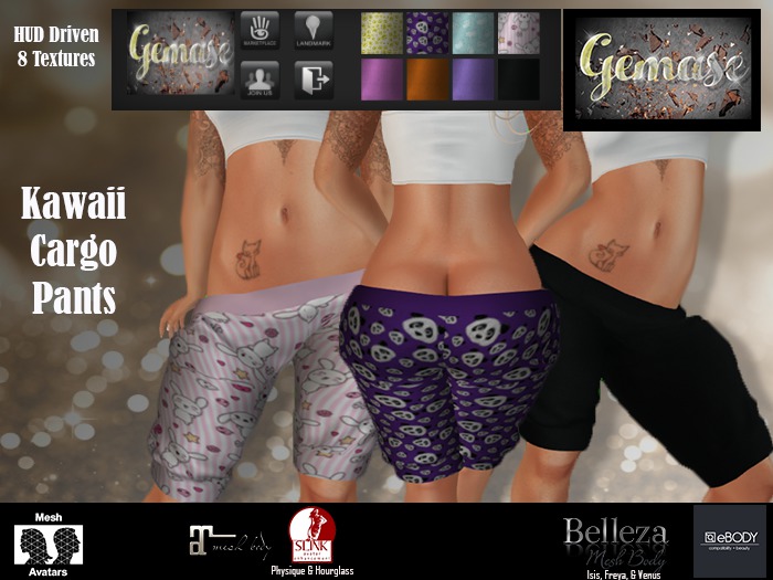 Gemase Designs - Kawaii Cargo Pants - Wear Me