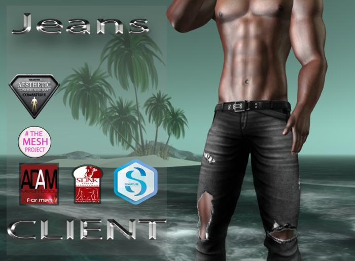 CLIENT JEANS dark grey