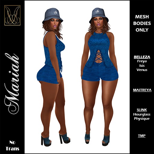 JCD Mariah Blue Shortset (bagged)