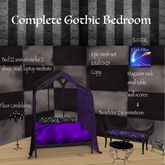 Complete Mesh Gothic 6 pc. bedroom set(crate)