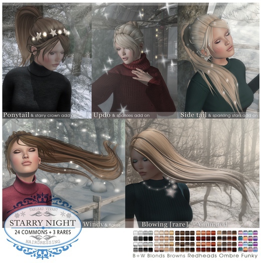 Tableau Vivant \\ Starry Night \\ Updo - Funky