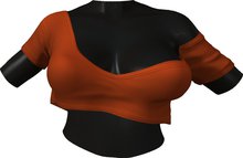 RIOT / Cecelia Crop Tee - Pumpkin | Maitreya/ Belleza/ Slink/ TMP