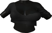 RIOT / Cecelia Crop Tee - Slate | Maitreya/ Belleza/ Slink/ TMP