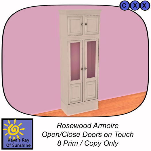 BAG: Rosewood Armoire