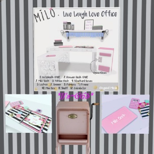 Milo. Live Laugh Love Office Gacha - Notebook RARE