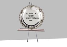 Happy 6th month anniver.silver plate