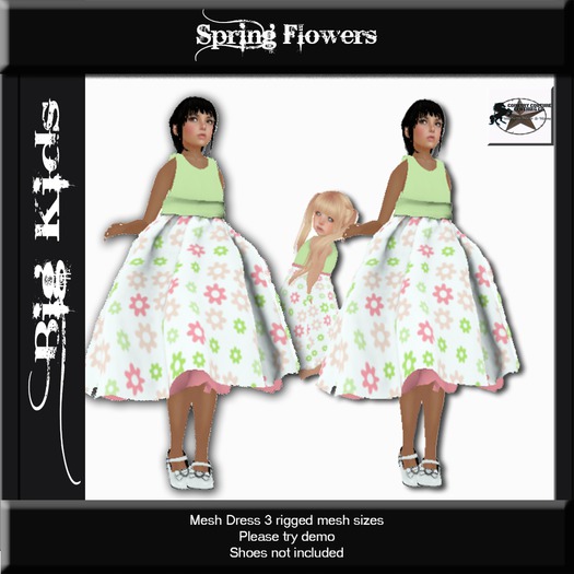 Country Couture Big Kids Spring Flowers Dress