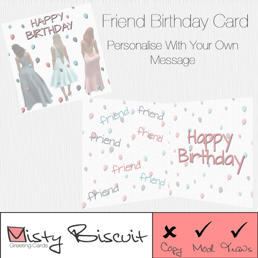 GREETINGS CARD ~ Friend Birthday