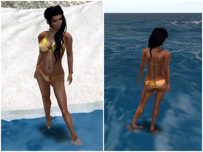 bikini yellow flower