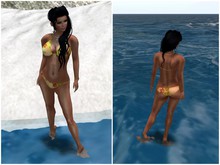 bikini yellow flower