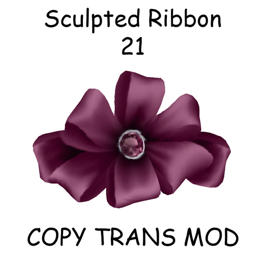 Sculpted Accessory Bow / Ribbon 21
