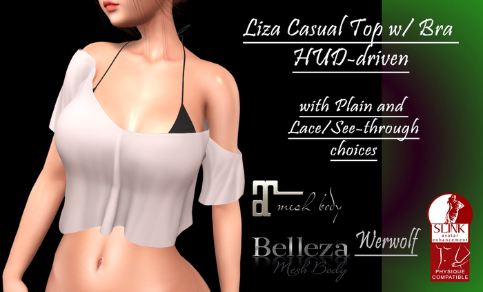:Fluff: Liza Casual Top w/ Bra HUD-driven