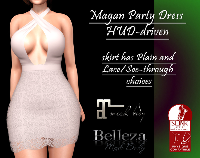 :Fluff: Magan Party Dress HUD-driven