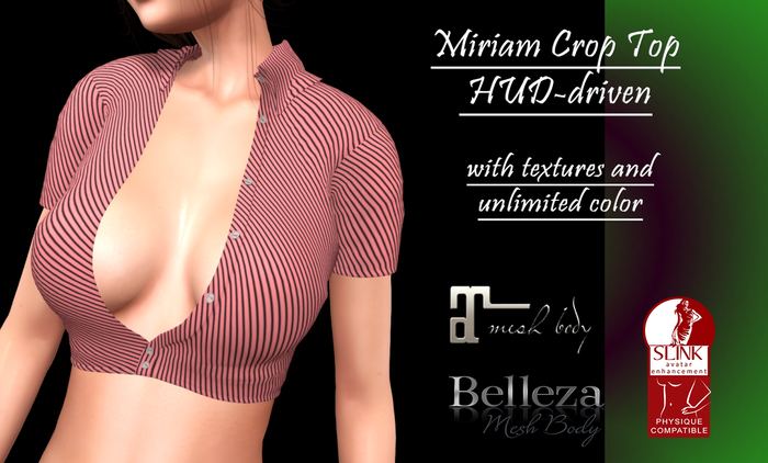 :Fluff: Miriam Crop Top HUD-driven