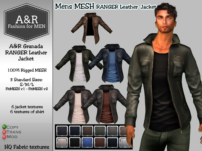 A&R Granada  - RANGER Leather Jacket DEMO