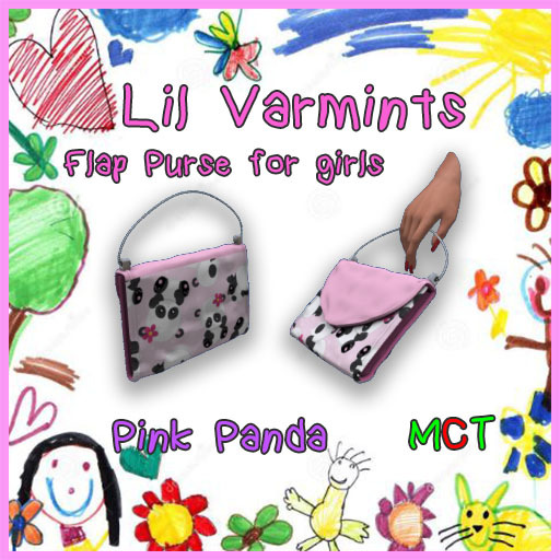 Lil Varmints Pink Panda Purse