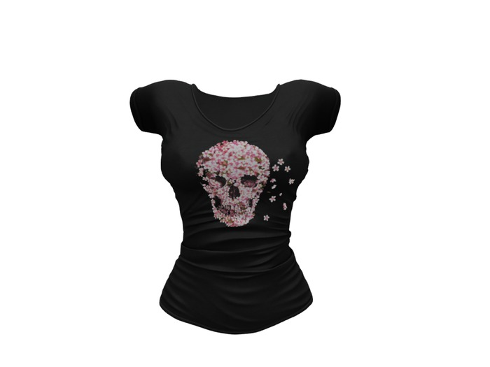 REVOLUTION -  Floral Skull Tees (BOXED) FIX