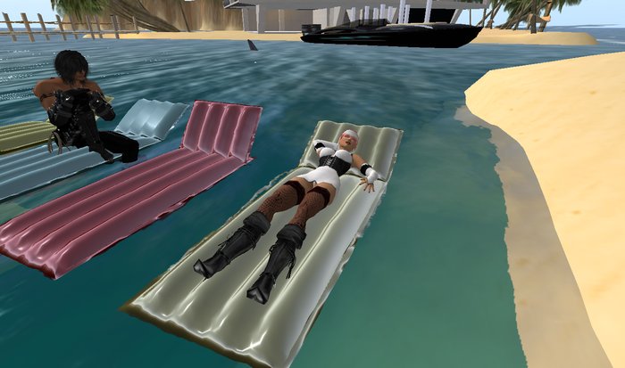 Inflatable Air Mattress laydown  2 prims