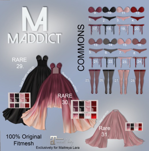 1. MADDICT - Elizabeth Panties Berry Solid - Maitreya COMMON