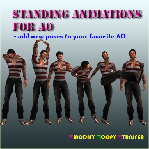 Male Standing Animations For AO