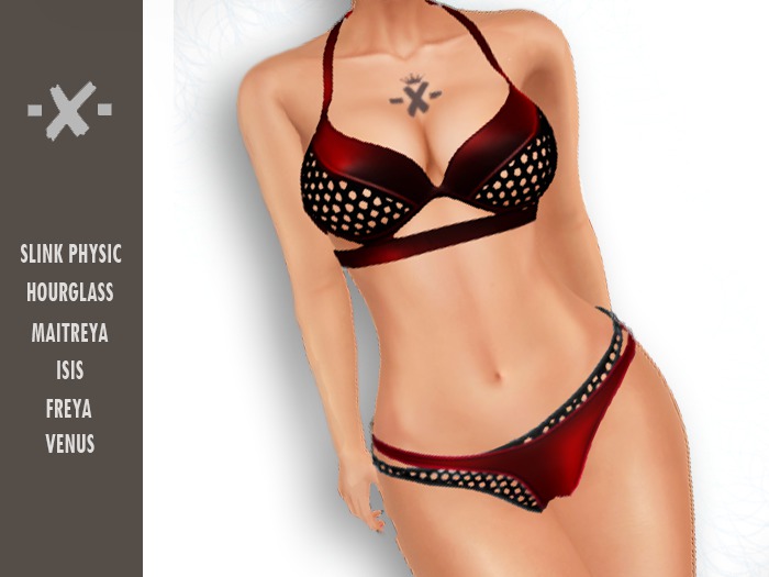 -X- Double Panties Bikini Red
