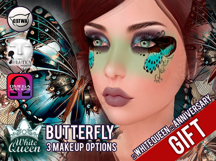 ::White Queen :: Butterfly Make up - catwa - lelutka - omega