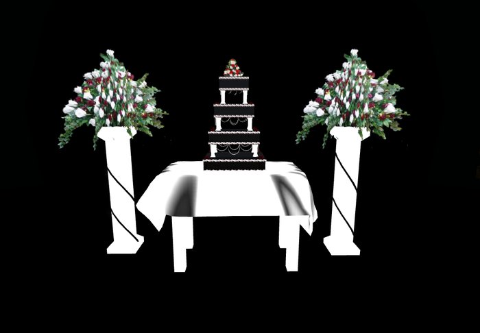 Gothic Wedding Cake Set