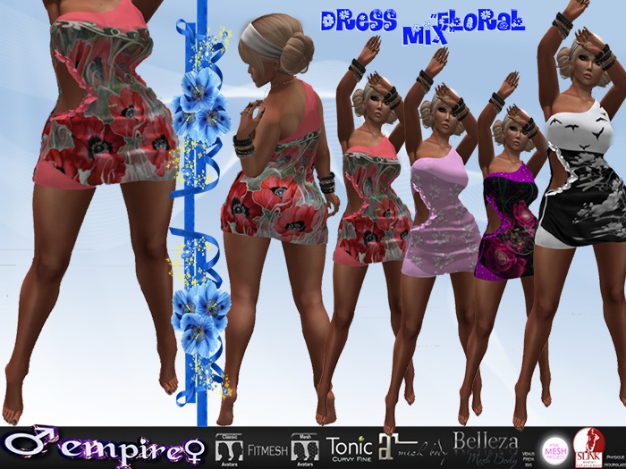 ~EMPIRE~ DRESS "FLORAL MIX"