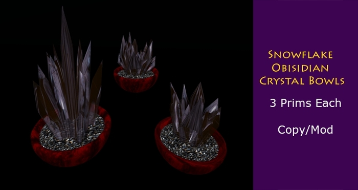 Snowflake Obsidian Crystal Bowl 