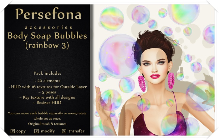 Persefona Soap Bubbles (rainbow 3)