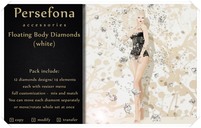 Persefona Body Diamonds (white)