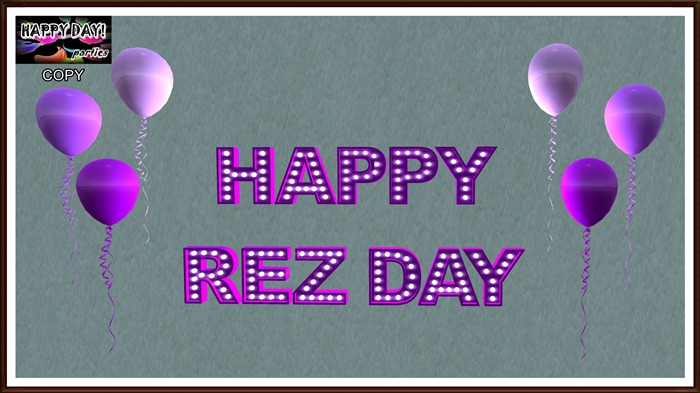 Happy Rez Day Purple Panel