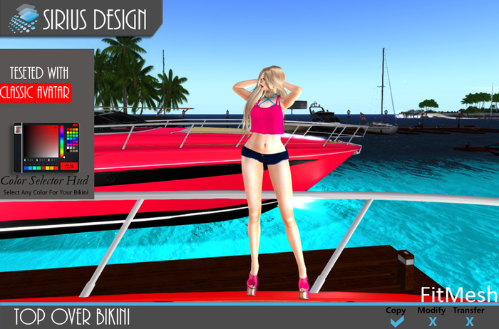 Sirius Design Top Over Bikini FitMesh Classic Boxed