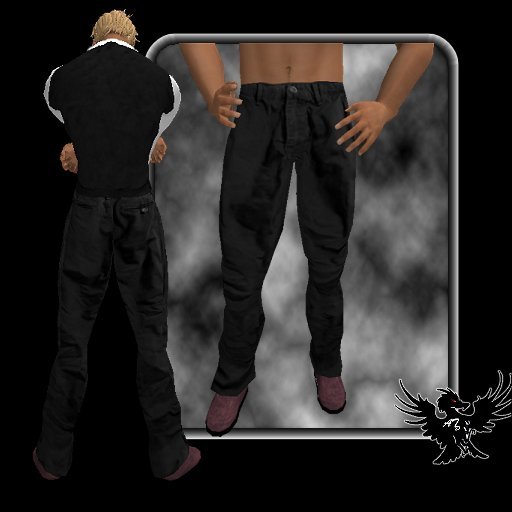 -ATD- black casual slacks