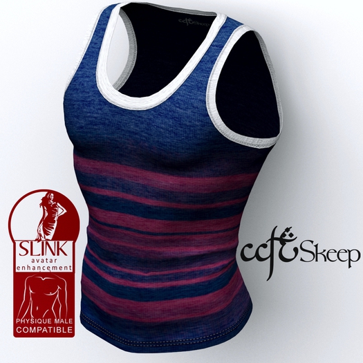 ::.Skeep.:: - Tank top - blue stripes