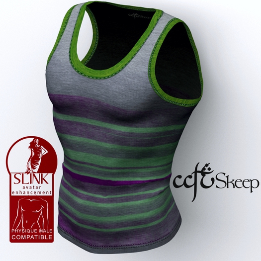 ::.Skeep.:: - Tank top - gray stripes